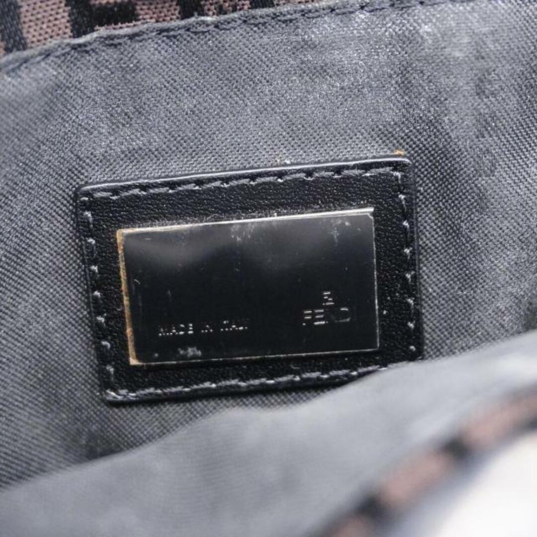 FENDI(フェンディ)の【4hb2428】フェンディ トートバッグ/ズッキーノ/ナイロンキャンバス/ブラウン/ブラック 【中古】 レディース レディースのバッグ(トートバッグ)の商品写真