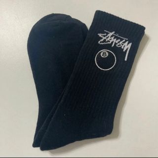 🎱STUSSY ステューシー 黒 エイトボール メンズソックス 男性 新品