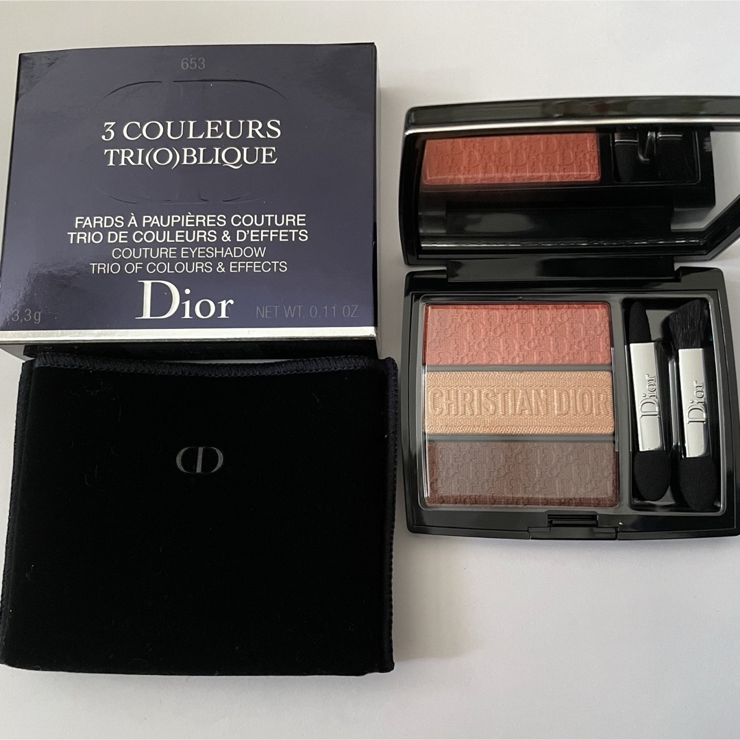 Dior(ディオール)のディオール　トリオ ブリック パレット 653 コーラル キャンバス コスメ/美容のベースメイク/化粧品(アイシャドウ)の商品写真