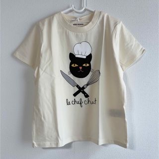 【新品未使用】mini rodini Tシャツ シェフネコ 128−134