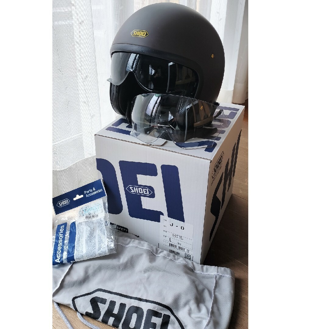SHOEI(ショウエイ)のSHOEI J・O  Lサイズ 茶 ジェッペル jo ジェイオー 廃盤品 自動車/バイクのバイク(ヘルメット/シールド)の商品写真