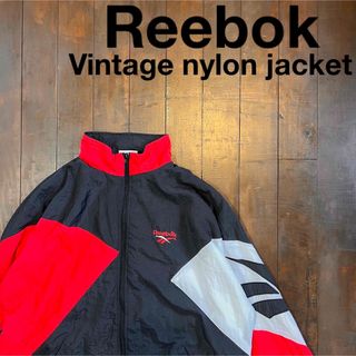 激レアデザイン！！【Reebok リーボック】ビンテージナイロンジャケット