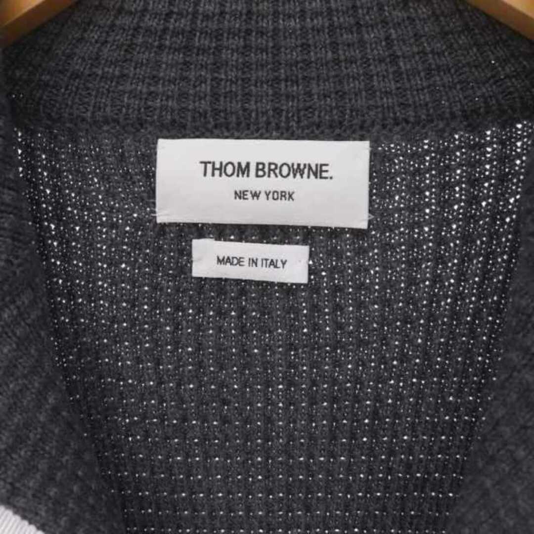 THOM BROWNE(トムブラウン)のトムブラウン ウールパイピングニットジャケット テーラード 4B メンズのジャケット/アウター(テーラードジャケット)の商品写真