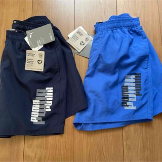 プーマ(PUMA)の新品　PUMA  半ズボン　ネイビー　ブルー　セット　短パン　ハーフパンツ　青(パンツ/スパッツ)