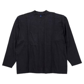 バレンシアガ(Balenciaga)のYEEZY GAP ENGINEERED BY BALENCIAGA イージー ギャップ バレンシアガ LONG SLEEVE T-SHIRT 537288-04-1 メンズ ロングTシャツ 長袖 黒 くすみブラック yzy ye ブラック(Tシャツ/カットソー(七分/長袖))