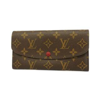 ルイヴィトン(LOUIS VUITTON)の【4hc2629】ルイヴィトン 長財布/モノグラム/ポルトフォイユエミリー/M60136/ルージュ【中古】レディース(財布)