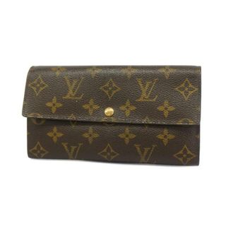 ルイヴィトン(LOUIS VUITTON)の【4hc2628】ルイヴィトン 長財布/モノグラム/ポルトモネクレディ/M61725　/ブラウン【中古】メンズ/レディース/ユニセックス(財布)