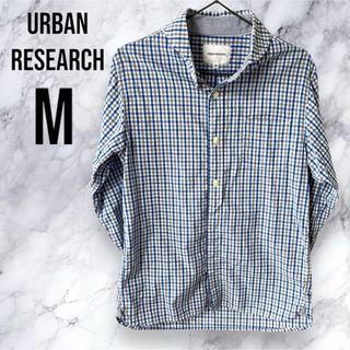 アーバンリサーチ(URBAN RESEARCH)のURBAN RESEARCH アーバンリサーチ 七分袖 シャツ チェック柄 M(シャツ)