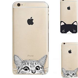 アップル(Apple)のiPhone11ケース クリア 猫　かわいい  ケース 韓国(モバイルケース/カバー)