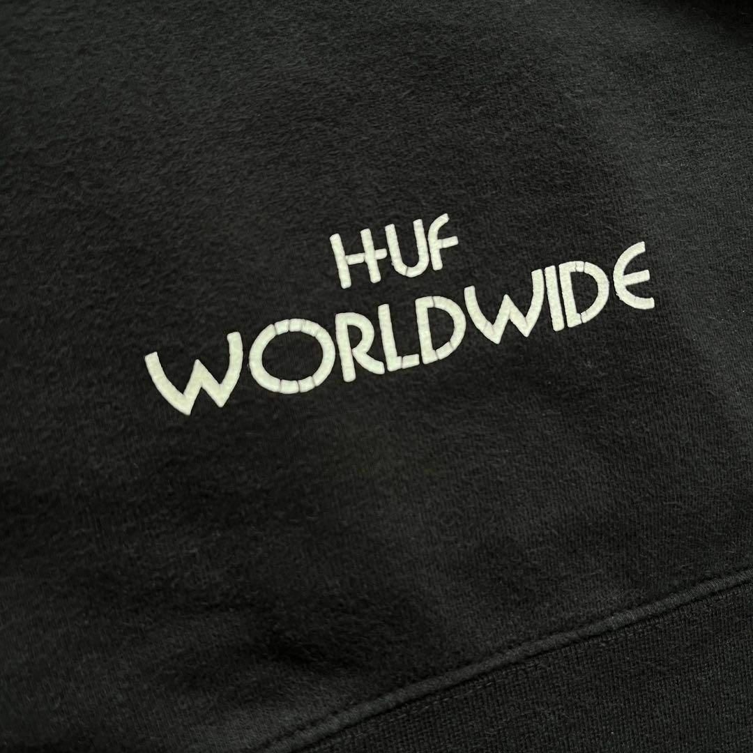 HUF(ハフ)のHUF パルプ・フィクション　スウェットパーカー タランティーノ　M　ブラック メンズのトップス(パーカー)の商品写真