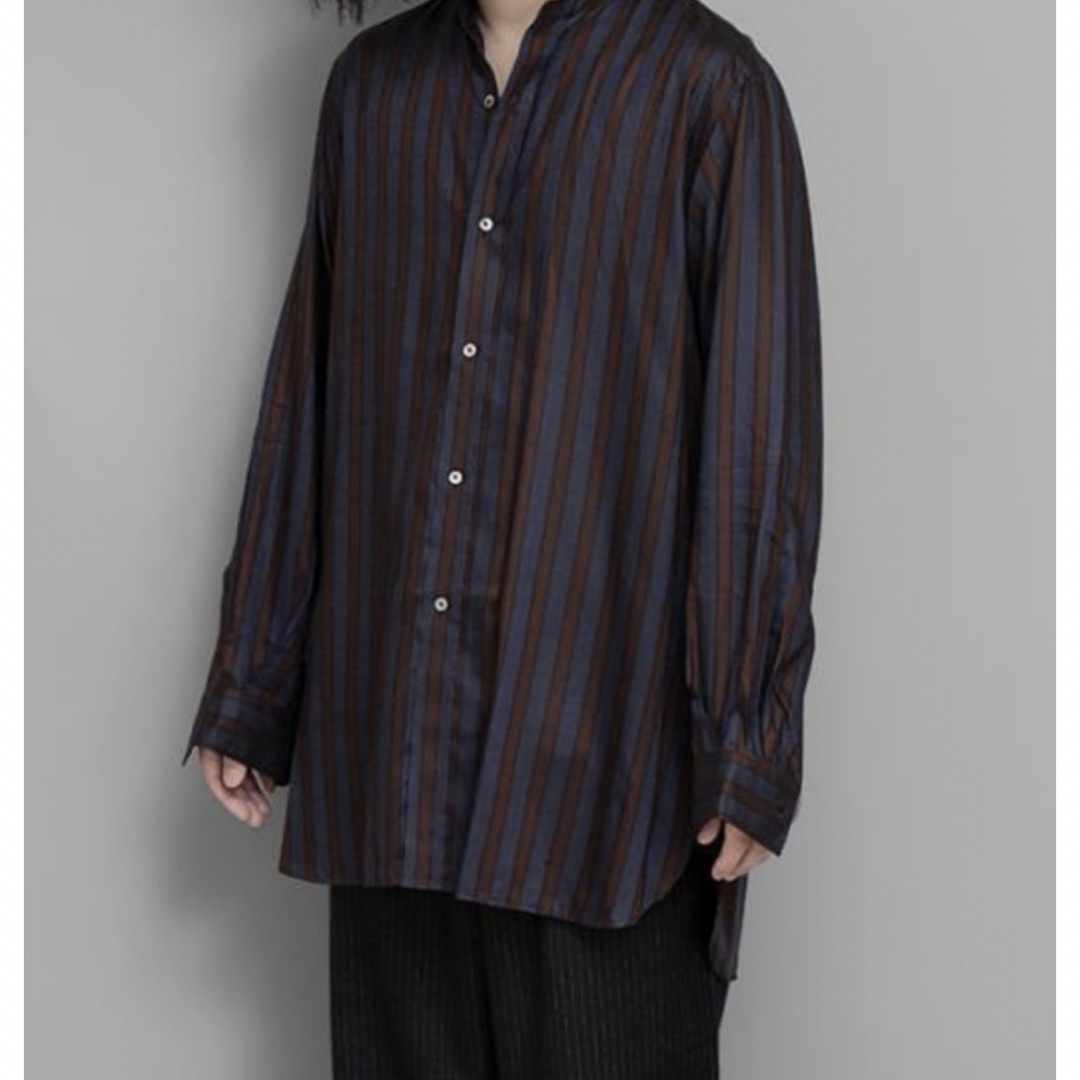 COMOLI(コモリ)のHEUGN / Rob Wine Stripe サイズ2 メンズのトップス(シャツ)の商品写真