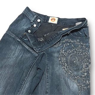 YEN JEANS エンジーンズ MM2011-3149 刺繍 ワイド W27