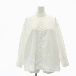 INDIVIDUALIZED SHIRTS - インディビジュアライズドシャツ バンドカラーシャツ 長袖 白