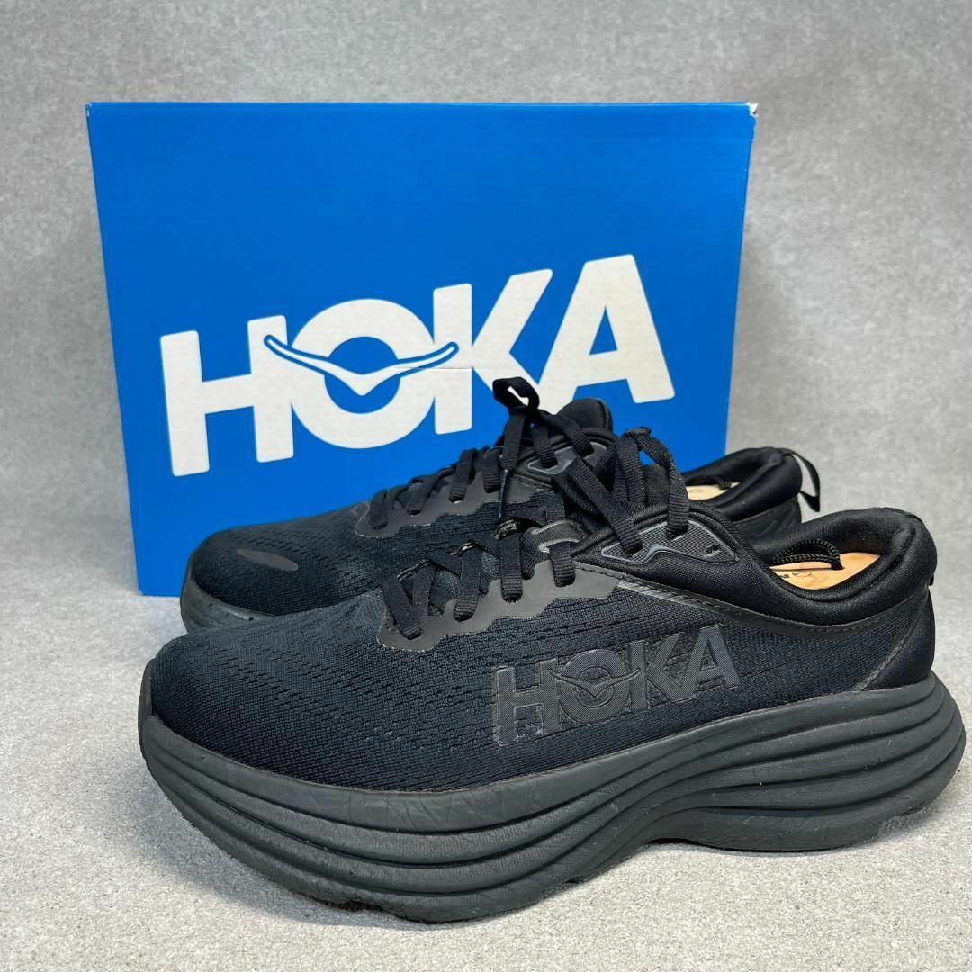 HOKA ONE ONE(ホカオネオネ)のホカ オネオネ ボンダイ8 スニーカー 24.5㎝ ブラック ♫ レディースの靴/シューズ(スニーカー)の商品写真