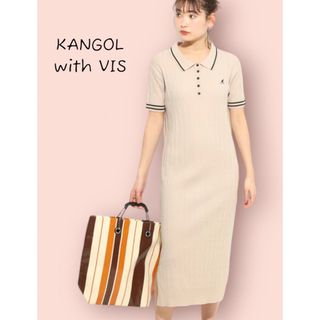 ♪KANGOL with VIS レディース ミニケーブルポロワンピース♪