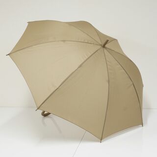 ムジルシリョウヒン(MUJI (無印良品))のM06 MUJI 無印良品 傘 USED美品 しるしのつけられる傘 ベージュ グラス骨 男女兼用 左利き兼用 60cｍ KR(傘)