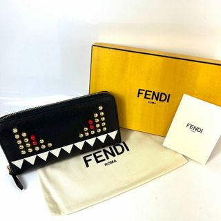 フェンディ(FENDI)のFENDI フェンディ　ラウンドファスナー　長財布　バックバグズ(財布)