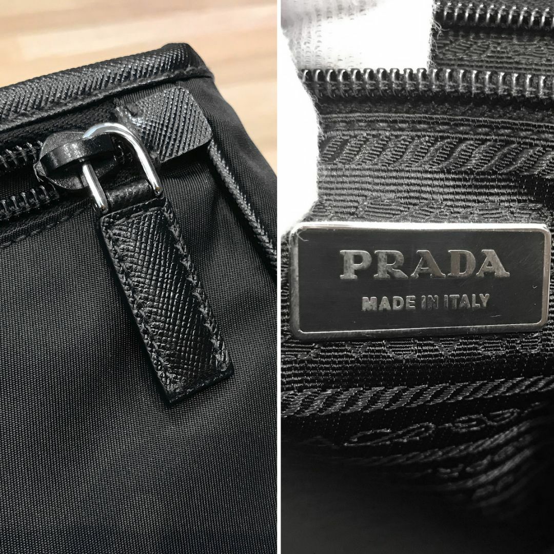 PRADA(プラダ)の超美品 プラダ ナイロン 斜め掛けショルダーバッグ メッセンジャーバッグ 黒 メンズのバッグ(ショルダーバッグ)の商品写真