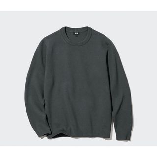 ユニクロ(UNIQLO)の【未使用】ウォッシャブルストレッチミラノリブクルーネックセーター（長袖）(ニット/セーター)