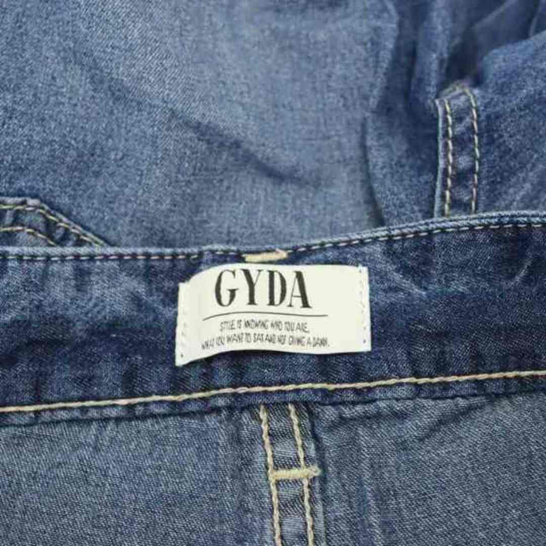 GYDA(ジェイダ)のジェイダ GYDA ドッキングフレアデニムパンツ カットオフ XS 青 ブルー レディースのパンツ(デニム/ジーンズ)の商品写真