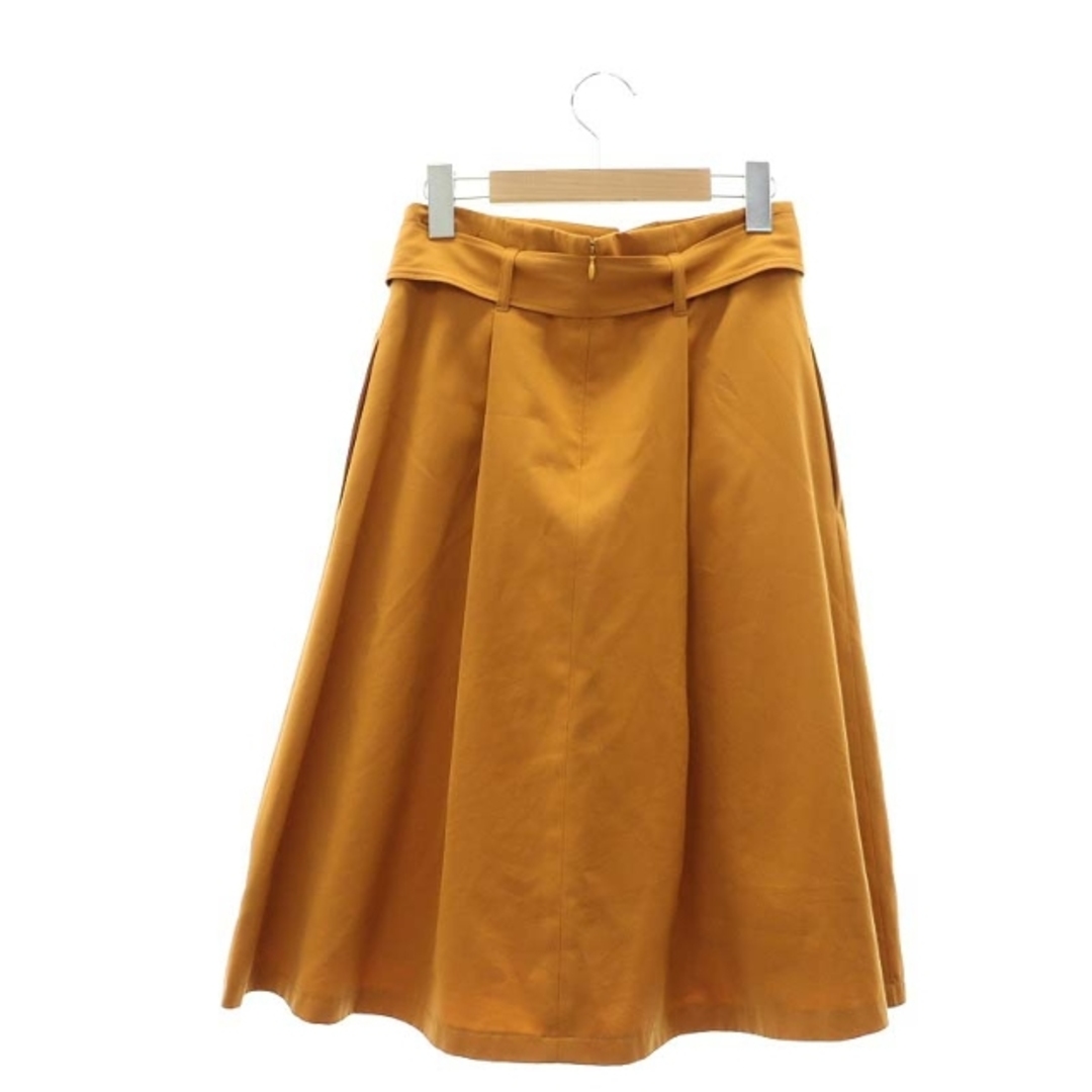 ANAYI(アナイ)のアナイ ANAYI タックフレアスカート ロング ミモレ丈 リボンベルト付き レディースのスカート(ロングスカート)の商品写真