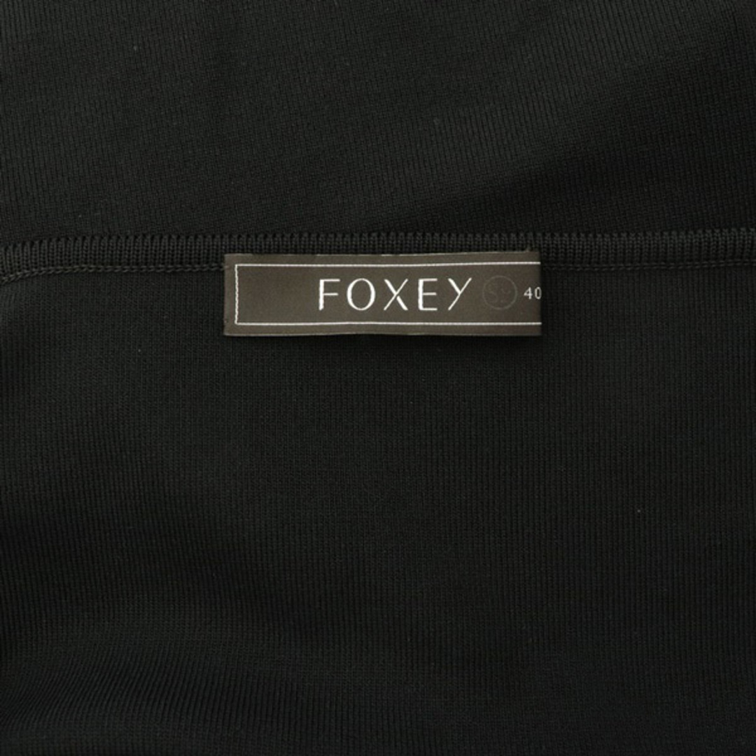 FOXEY(フォクシー)のフォクシー FOXEY ニット カットソー ノースリーブ 40 黒 ブラック レディースのトップス(キャミソール)の商品写真