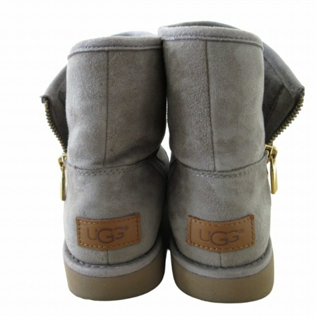 UGG(アグ)のアグ UGG キップ ショートブーツ ムートンブーツ ベージュ系 グレー 24㎝ レディースの靴/シューズ(ブーツ)の商品写真