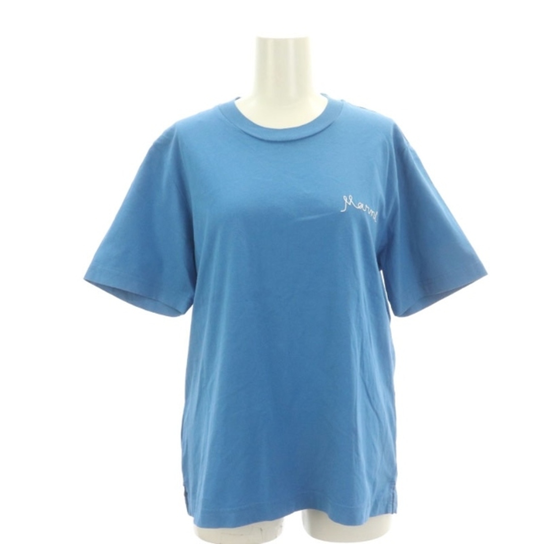 Marni(マルニ)のマルニ 21年製 マルニイタリックロゴ クルーネック Tシャツ カットソー 半袖 レディースのトップス(Tシャツ(半袖/袖なし))の商品写真