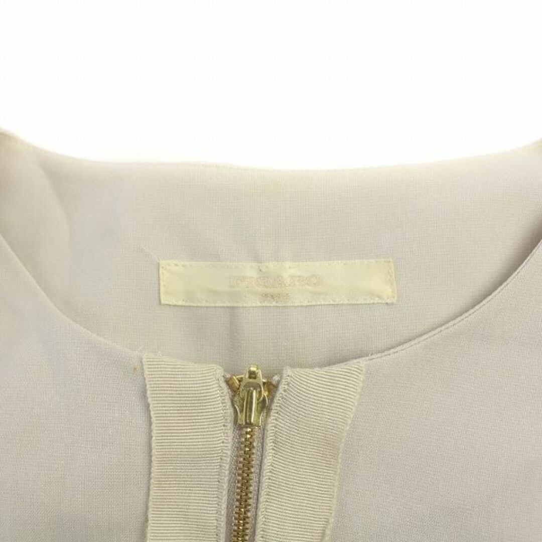 フィガロ パリ シャツ ブラウス 長袖 ハーフジップ フリンジ ウール混 S レディースのトップス(シャツ/ブラウス(長袖/七分))の商品写真