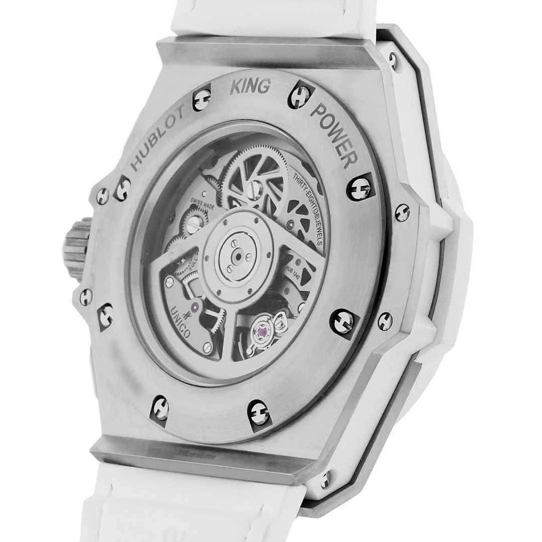 HUBLOT(ウブロ)のウブロ キングパワー ウニコ チタニウム ホワイトパヴェ 701.NE.0127.GR.1704 メンズ 中古 腕時計 メンズの時計(腕時計(アナログ))の商品写真