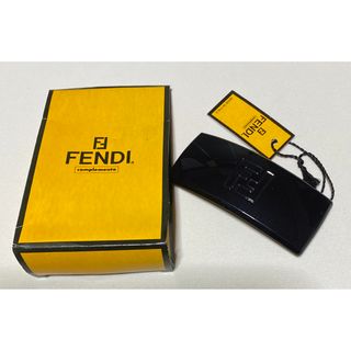 フェンディ(FENDI)の未使用　フェンディ　FENDI  バレッタ 黒　ブラック(バレッタ/ヘアクリップ)