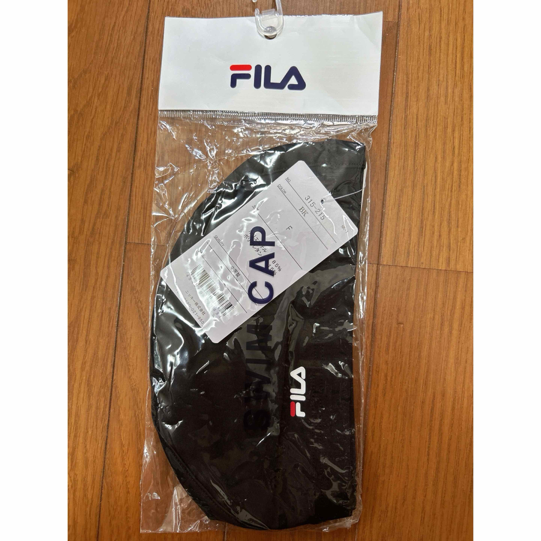 FILA(フィラ)の【新品】FILA スイミングキャップ レディース 315-215 BK スポーツ/アウトドアのスポーツ/アウトドア その他(その他)の商品写真