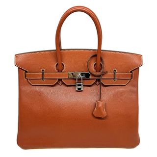 エルメス(Hermes)のエルメス HERMES バーキン35 バーキン 35 バッグ トートバッグ ヴァッシュリエジェ ブリック ブラウン 茶 シルバー金具(トートバッグ)