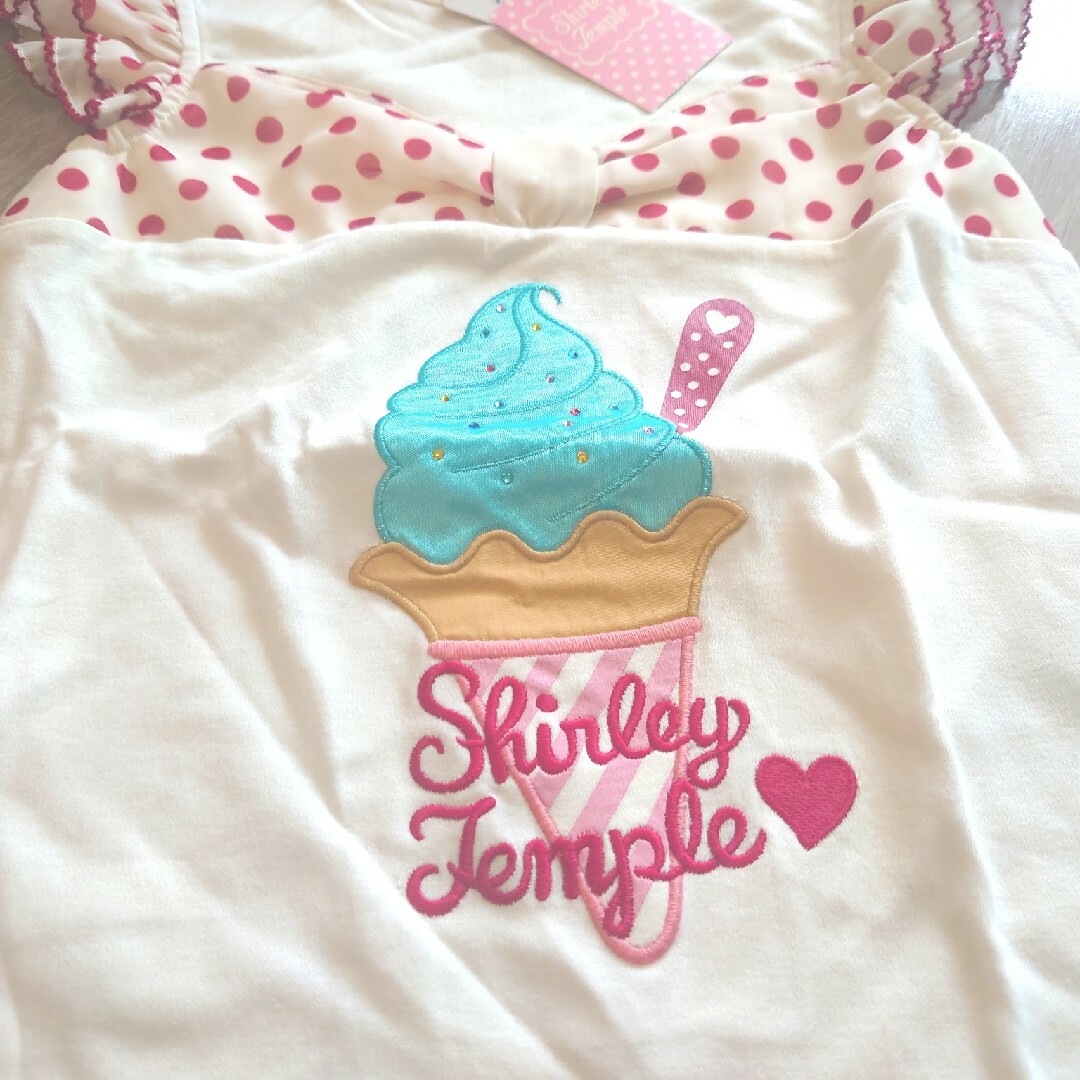 Shirley Temple(シャーリーテンプル)の＊新品＊Shirley Temple ソフトクリームTシャツ シャーリーテンプル キッズ/ベビー/マタニティのキッズ服女の子用(90cm~)(Tシャツ/カットソー)の商品写真