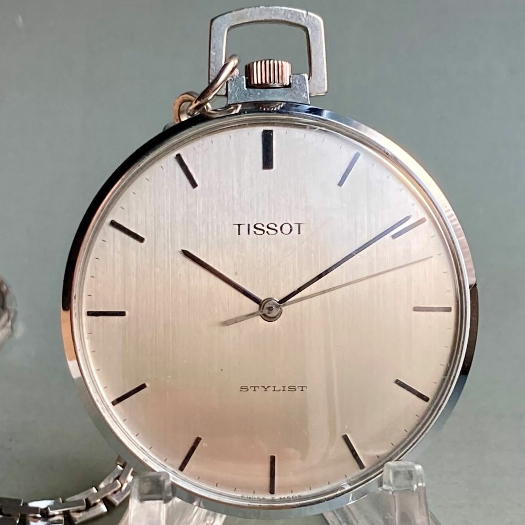 TISSOT(ティソ)の【動作品】ティソ TISSOT アンティーク 懐中時計 手巻き チェーン付き メンズの時計(その他)の商品写真