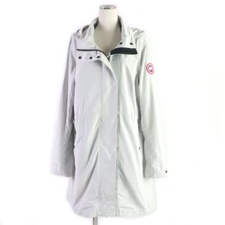 カナダグース(CANADA GOOSE)の美品▼CANADA GOOSE カナダグース 2424L Belcarra Jacket ベルカラ ジャケット ジップコート マウンテンパーカー ライトグレー L 正規品 レディース 定価99,000円(その他)