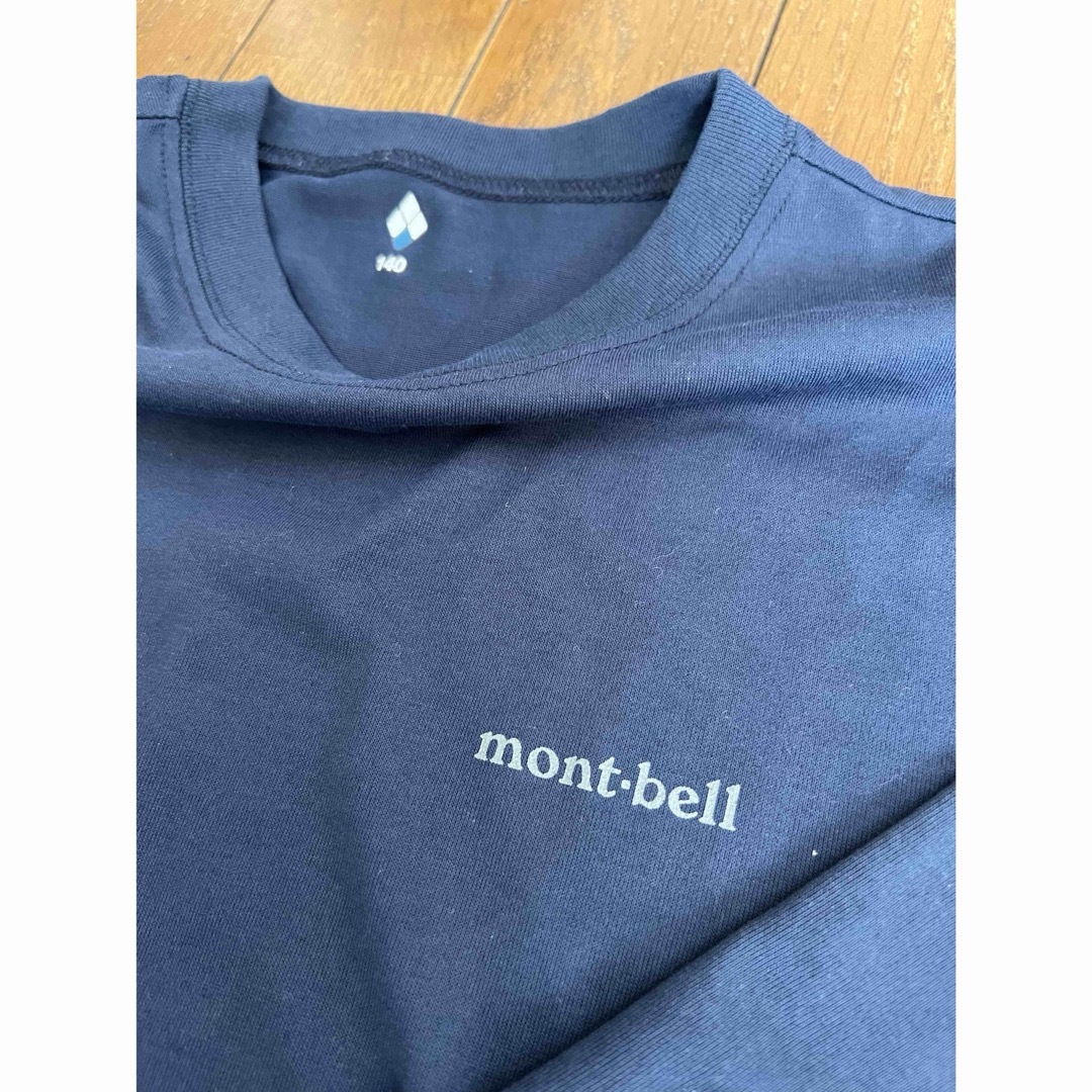 mont bell(モンベル)のモンベル  140 長袖　一度のみ着用 キッズ/ベビー/マタニティのキッズ服男の子用(90cm~)(Tシャツ/カットソー)の商品写真