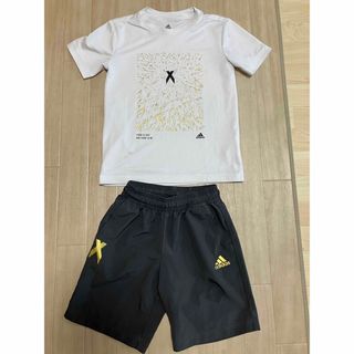 adidas - adidas キッズ　半袖セットアップ　上120  下130