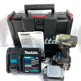 マキタ(Makita)の＊＊MAKITA マキタ 40Vmax 充電式インパクトドライバ  (バッテリ2個・充電器・ケース付) TD001G オリーブ(その他)