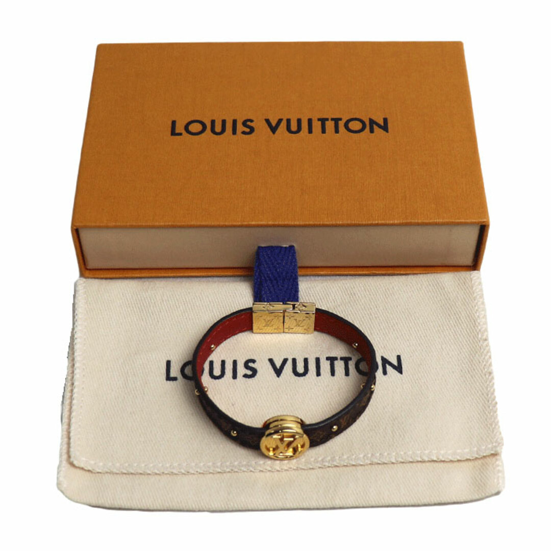 LOUIS VUITTON(ルイヴィトン)のLOUIS VUITTON ルイ・ヴィトン モノグラムキャンバス ブラスレ LV サークル リバーシブル ブレスレット M6268F BC0159 16.3cm レディース【中古】 レディースのアクセサリー(ブレスレット/バングル)の商品写真