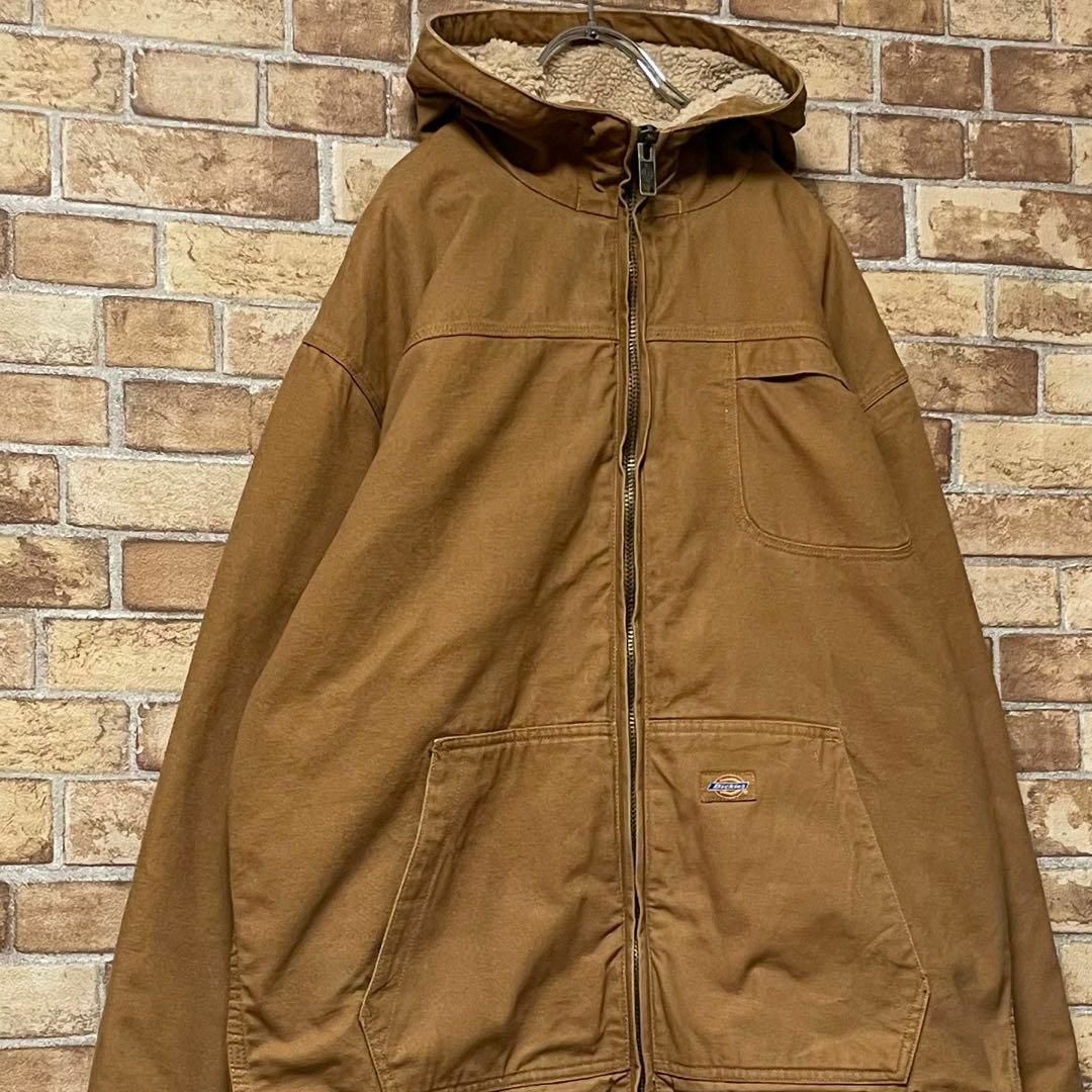 Dickies(ディッキーズ)のディッキーズ　裏ボア　ダックジャケット　ビッグシルエット　ブラウン　アクティブL その他のその他(その他)の商品写真