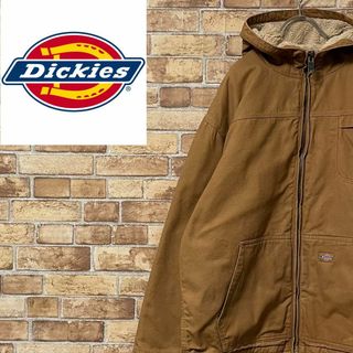 ディッキーズ(Dickies)のディッキーズ　裏ボア　ダックジャケット　ビッグシルエット　ブラウン　アクティブL(その他)