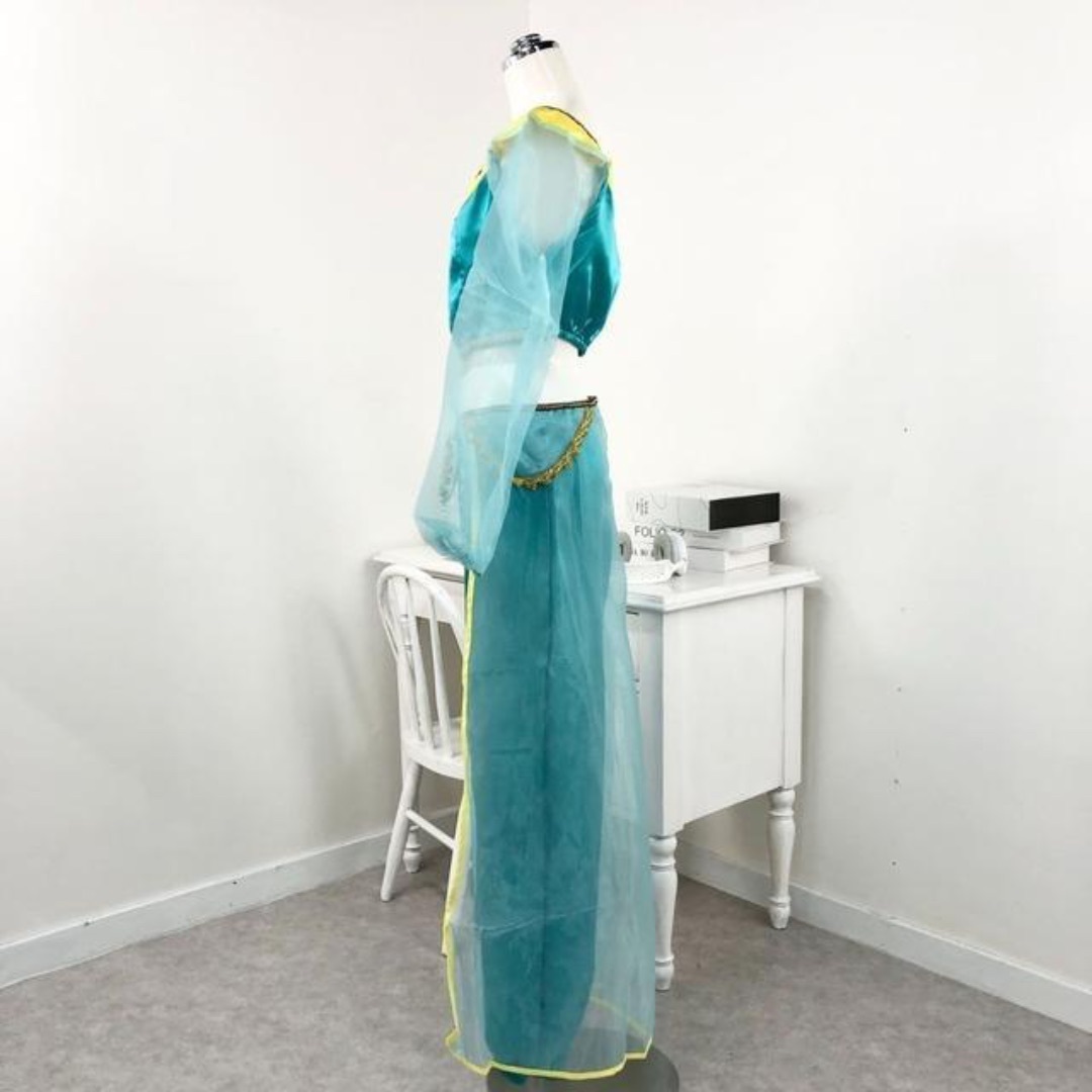 新品】アラジン ジャスミン コスプレ レディース 衣装 3点セット 新品】アラジン ジャスミン コスプレ レディース 衣装 3点セット