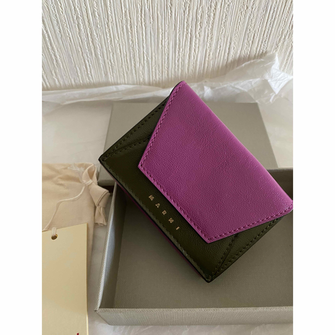 Marni(マルニ)のマルニ MARNI 三つ折り財布 ミニ財布　MUSEO パープル　カーキ　ピンク レディースのファッション小物(財布)の商品写真