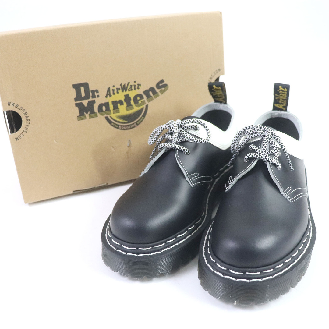 Dr.Martens(ドクターマーチン)の未使用品□Dr.Martens ドクターマーチン 1461 BEX DS レザー ホワイトステッチ 3ホール レースアップシューズ ブラック ホワイト 5 レディース レディースの靴/シューズ(その他)の商品写真