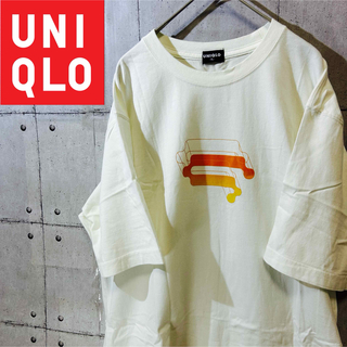 ユニクロ(UNIQLO)のUNIQLOオールドユニクロ　ビックプリントTシャツXL ネイビータグ(Tシャツ/カットソー(半袖/袖なし))