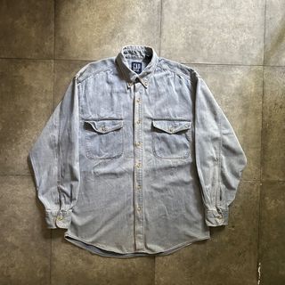 ギャップ(GAP)の90s オールドギャップ デニムシャツ M デカタグ(シャツ)