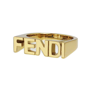 FENDI - フェンディ ロゴ レタリング リング 指輪 ＃L 26号 ゴールド 7AJ272 箱付 FENDI（新品・未使用品）