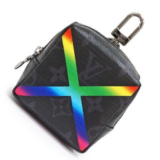 ルイヴィトン(LOUIS VUITTON)のルイ ヴィトン ルイ ヴィトン LOUIS VUITTON エクリプス シャイニーモノグラム レインボー ビジューサック スクエアポーチ キーリング付き バッグチャーム ブラック 黒 MP2467 箱付 LOUIS VUITTON（新品・未使用品）(その他)