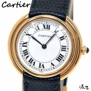 カルティエ(Cartier)の【国際永久保証書】カルティエ K18YG ヴァンドーム エリプス LM 手巻き 希少モデル 金無垢 750 ヴィンテージ メンズ レディース イエローゴールド Cartier 時計 腕時計 中古【送料無料】(腕時計(アナログ))